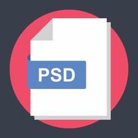 Trendy PSD File vector