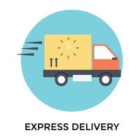 Trendy Express Delivery vector