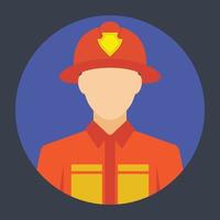 Trendy Firefighter Concepts vector