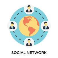 Trendy Worldwide Network vector