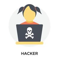 Trendy Hacker Concepts vector