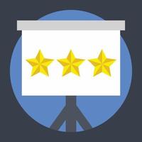 Trendy Rating Concepts vector