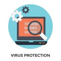 protección antivirus de moda vector