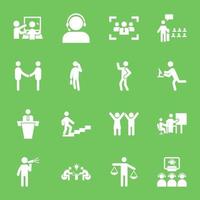 Pack of Teamwork Icon Designs vector