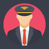 Trendy Pilot Concepts vector