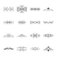 Calligraphic Elements Vector Set