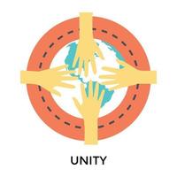 Trendy Unity Concepts vector