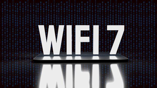 wifi 7 on mobile for technology or internet concept 3d rendering photo