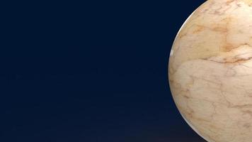 The marble ball for abstract or background 3d rendering photo