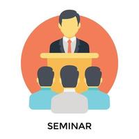 Trendy Seminar Concepts vector