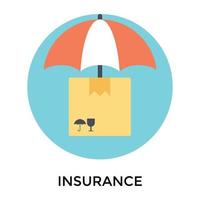 Trendy Delivery Insurance vector