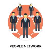 Trendy People Network vector