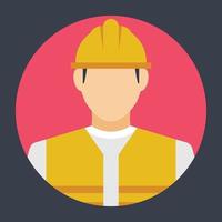 Engineer With Helmet vector