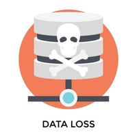 Trendy Data Loss vector