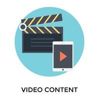 Trendy Video Content vector