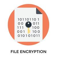 Trendy Cipher Encryption vector