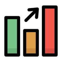 Trendy Business Chart vector