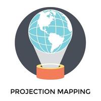 Trendy Projection Mapping vector