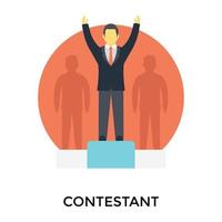 Trendy Contestant Concepts vector