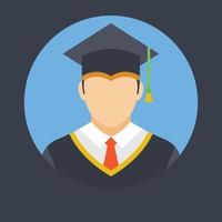 Trendy College Graduate vector