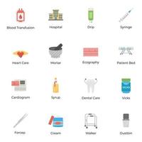 iconos de higiene y salud del bebé vector