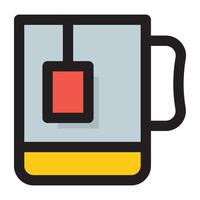 Trendy Instant Tea vector