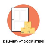 Trendy Home Delivery vector