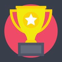 Trendy Gold Trophy vector