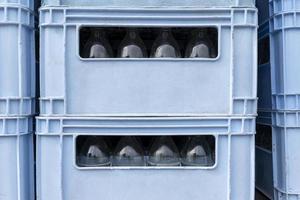 Bottle of water in a crate photo