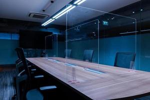 Television blank display in meeting room photo