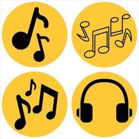 Music symbol collections vector