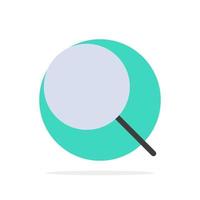 Search Research Basic Ui Abstract Circle Background Flat color Icon vector