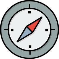 Navigation Direction Compass Gps  Flat Color Icon Vector icon banner Template