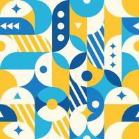 Seamless Flat Geometric Pattern vector