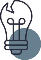 Bulb Creative Icon Design vector