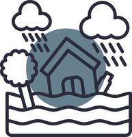 Flood Creative Icon Design vector