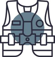 Life Jacket Creative Icon Design vector