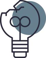 Light Bulb Creative Icon Design vector
