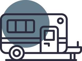 Caravan Creative Icon Design vector