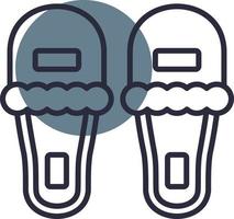 Slippers Creative Icon Design vector