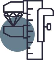 Size Creative Icon Design vector