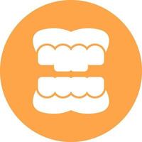 Denture Creative Icon Design vector