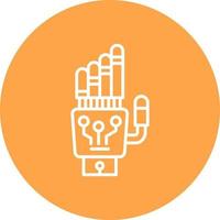 Robot Hand Creative Icon Design vector