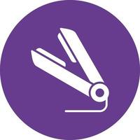 Hair Straightener Creative Icon Design vector