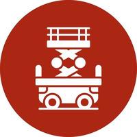 Scissor Lift Creative Icon Design vector