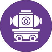 Tanker Truck Creative Icon Design vector