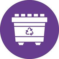 Recycling Bin Creative Icon Design vector