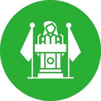 Politician Creative Icon Design vector