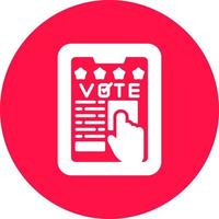Vote Creative Icon Design vector