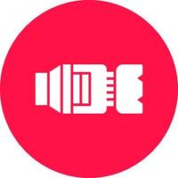 Camera Lens Creative Icon Design vector